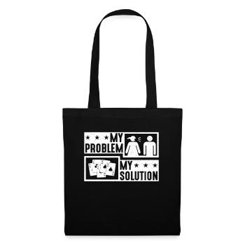 Euchre Player My Problem My Pictogram Dad Mom - Tote Bag - black - Front