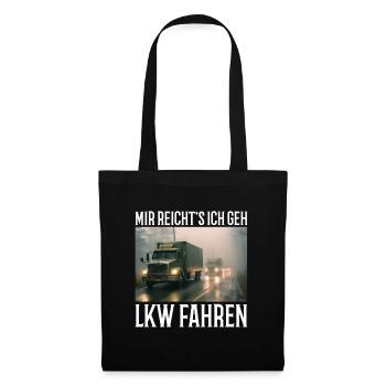 Lkw Fahrer - Stoffbeutel - Schwarz - Vorne