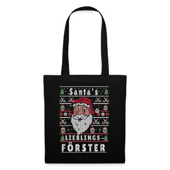 Ugly Christmas SANTA'S FAVORITE FORESTER - Tote Bag - black - Front