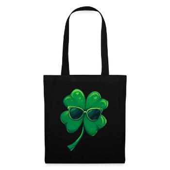 Shamrock Shamrock Lunettes de soleil Saint Patrick - Sac en tissu - noir - Devant