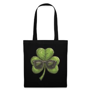 Shamrock Shamrock Lunettes de soleil Saint Patrick - Sac en tissu - noir - Devant