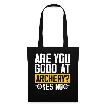 Are you good at archery? Yes No Fun Sports - Tote Bag - black - Front