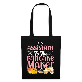 Pancake Lover Kids Assistant To - Stoffbeutel - Schwarz - Vorne