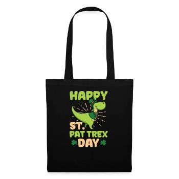 Drôle de Saint-Patrick Joyeux jour de la Saint-Pat T-Rex - Sac en tissu - noir - Devant