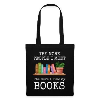 For book lovers and reading enthusiasts. Read the book - Tote Bag - black - Front