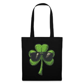 Saint Patrick's Day Shamrock Sunglasses Shamrock - Tote Bag - black - Front
