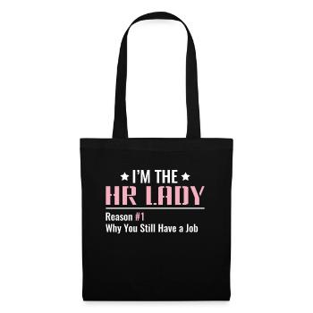 I'm the HR Lady - HR Human Resources - Stoffbeutel - Schwarz - Vorne