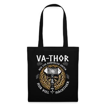 Vathor - Father's Day Father's Day Gift Viking - Tote Bag - black - Front