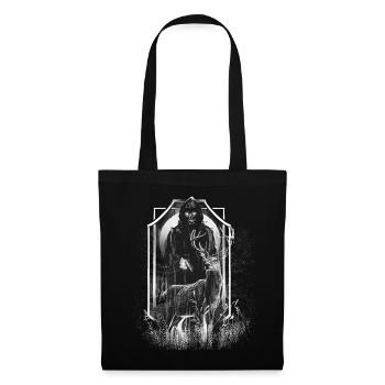Deer, Forest, Creature, Death, Horror, Halloween, Monster - Tote Bag - black - Front