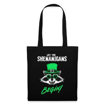 Let The Shenanigans Begin! Raccoon Irish - Tote Bag - black - Front