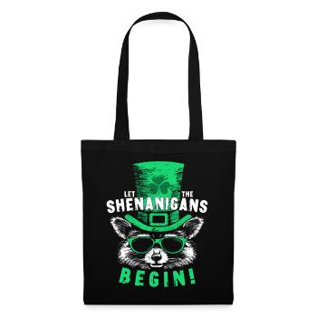Let The Shenanigans Begin! Saint Patrick Raccoon - Tote Bag - black - Front