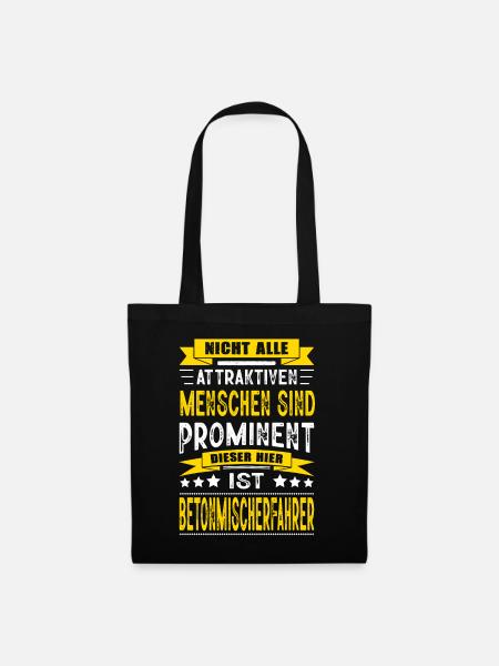 Betonmischerfahrer Spruch LKW-Fahrer Trucker LKW - Stoffbeutel - Schwarz