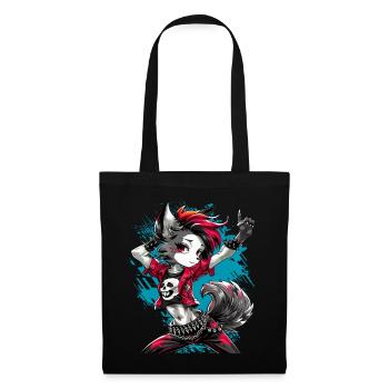 Werewolf Punk, Punk, Punkrock, Wolf, Fun, - Tote Bag - black - Front