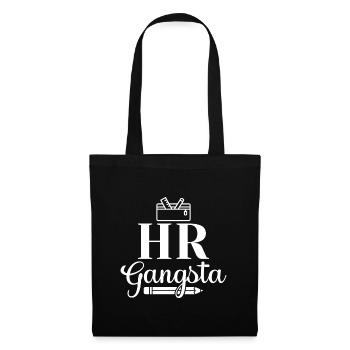 HR Gangsta - HR Manager Human Resources - Stoffbeutel - Schwarz - Vorne