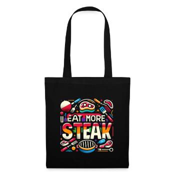 Eat More Steak 9 - Tote Bag - black - Front