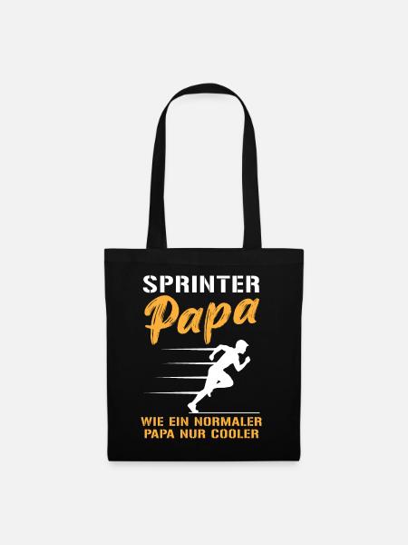 Cool Sprinter Papa Überholspur - Stoffbeutel - Schwarz
