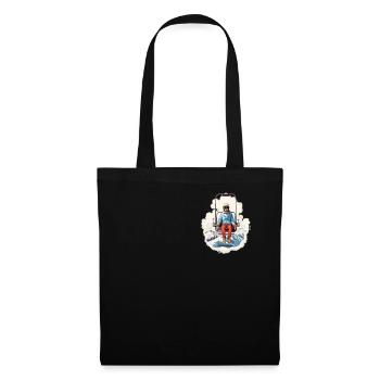 Ski Lift Adventure Unique Skiing Pocket T Shirt - Tote Bag - black - Front