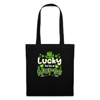 L’infirmière de la Saint-Patrick a de la chance d’être infirmière - Sac en tissu - noir - Devant