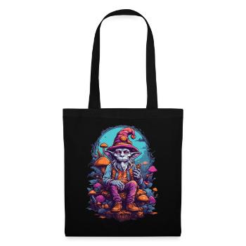 Goblin Psychedelic Art Woodland Mushrooms Music Festival - Tote Bag - black - Front