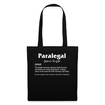 Chemise de loi, Parajuriste Perəliɡəl Nom Le Pont - Sac en tissu - noir - Devant