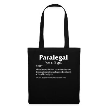 Chemise de loi, parajuriste Perəliɡəl Nom Alchimiste De - Sac en tissu - noir - Devant