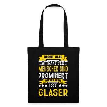 Nicht Alle Menschen Sind Prominent Glaser - Stoffbeutel - Schwarz - Vorne