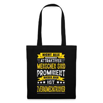 Zweiradmechatroniker Geselle Meister Abschluss - Stoffbeutel - Schwarz - Vorne