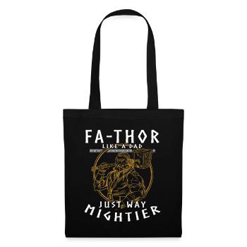 Vathor - Fête des pères Cadeau Fête des Pères Viking - Sac en tissu - noir - Devant