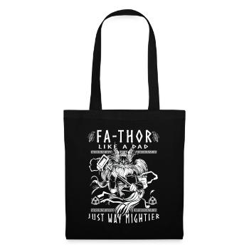 Vathor - Fête des pères Cadeau Fête des Pères Viking - Sac en tissu - noir - Devant
