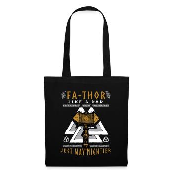 Vathor - Fête des pères Cadeau Fête des Pères Viking - Sac en tissu - noir - Devant