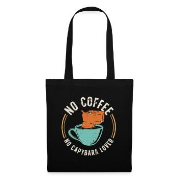 Capybara Lover No Coffee No Rodent Coffee Lover - Tote Bag - black - Front