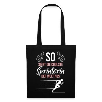 La sprinteuse la plus cool – classe mondiale - Sac en tissu - noir - Devant