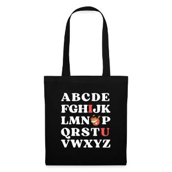 ABC I love you Kids Tiger Valentine's Day - Tote Bag - black - Front