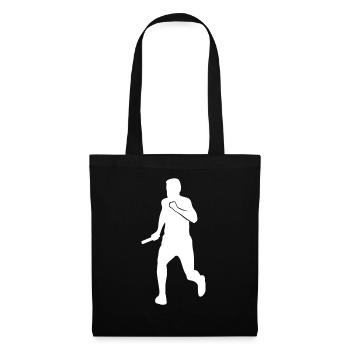 Team Spirit in Running – The Relay Runner Design - Tote Bag - black - Front