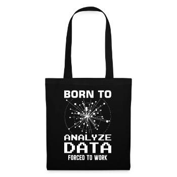 Machine Learning Algorithmen KI Datenanalyst - Stoffbeutel - Schwarz - Vorne