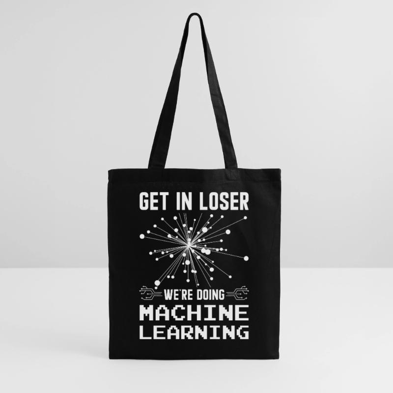 Machine Learning Algorithmen KI Datenanalyst Stoffbeutel