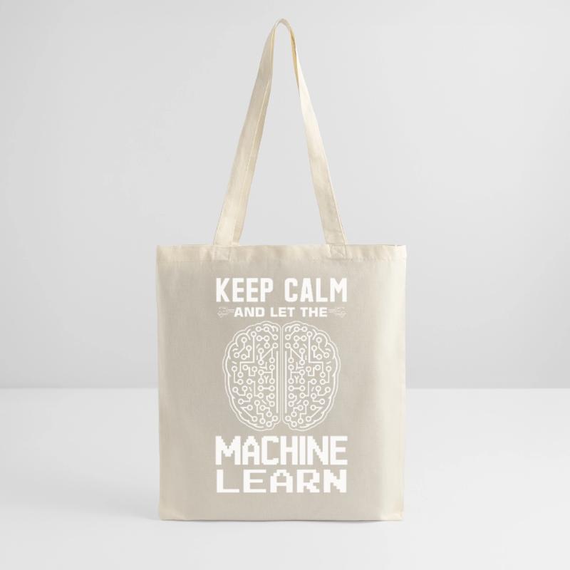 Machine Learning Algorithmen KI Datenanalyst Stoffbeutel