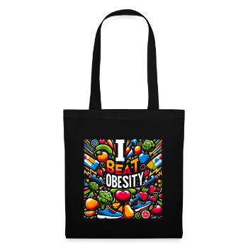 I Beat Obesity 11 - Tote Bag - black - Front