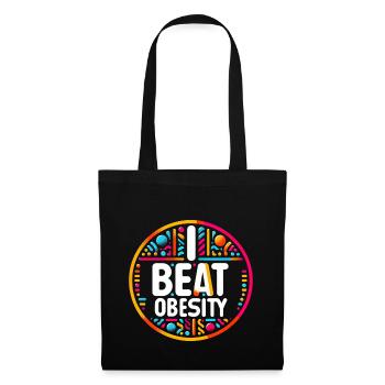 I Beat Obesity 12 - Tote Bag - black - Front
