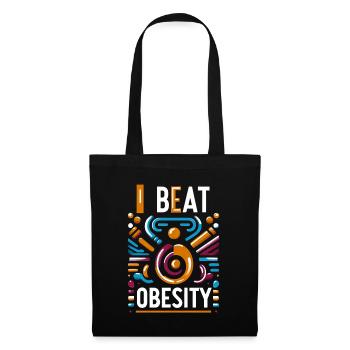 I Beat Obesity 15 - Tote Bag - black - Front