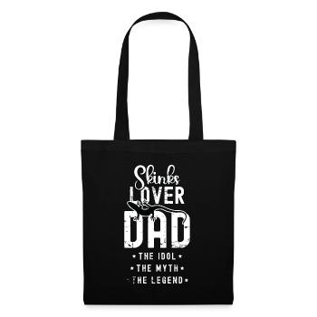 Amoureux des scinques Papa L’idole Le mythe Amoureux des reptiles - Sac en tissu - noir - Devant