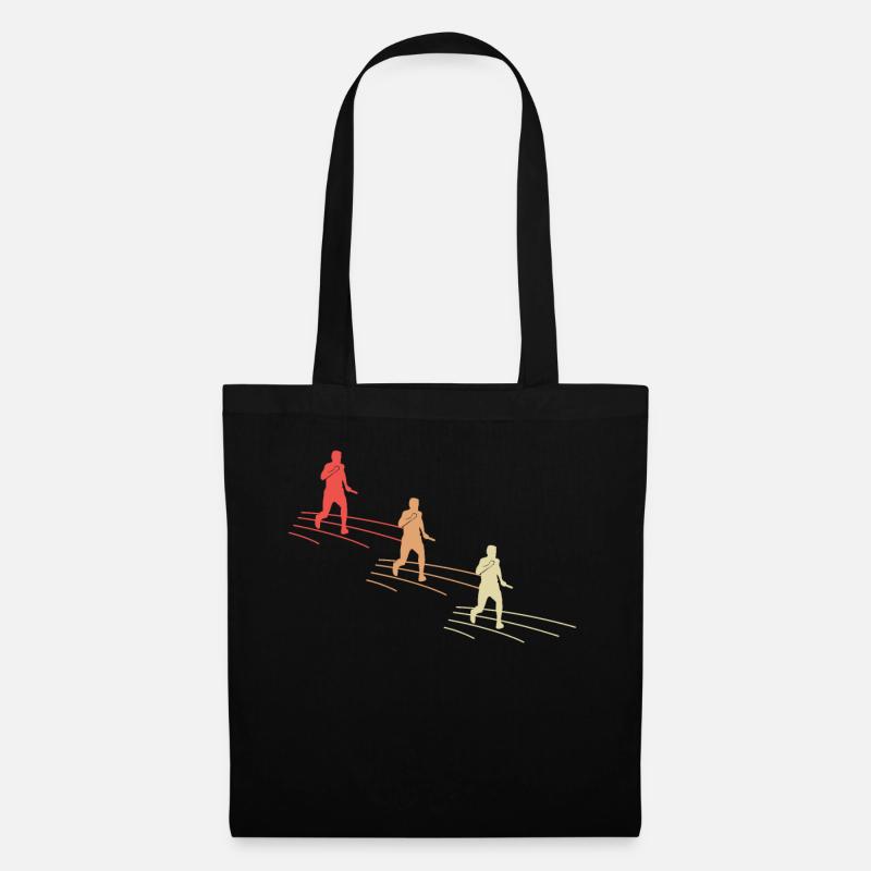 de course de relais coloré - Sac en tissu - noir