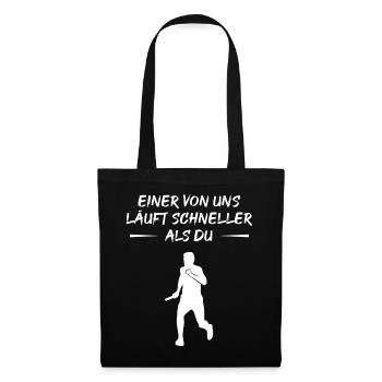 Défi de coureur rapide - Sac en tissu - noir - Devant
