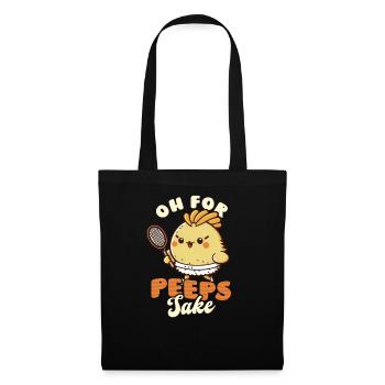 Pâques de tennis pour l’amour de Peeps - Sac en tissu - noir - Devant