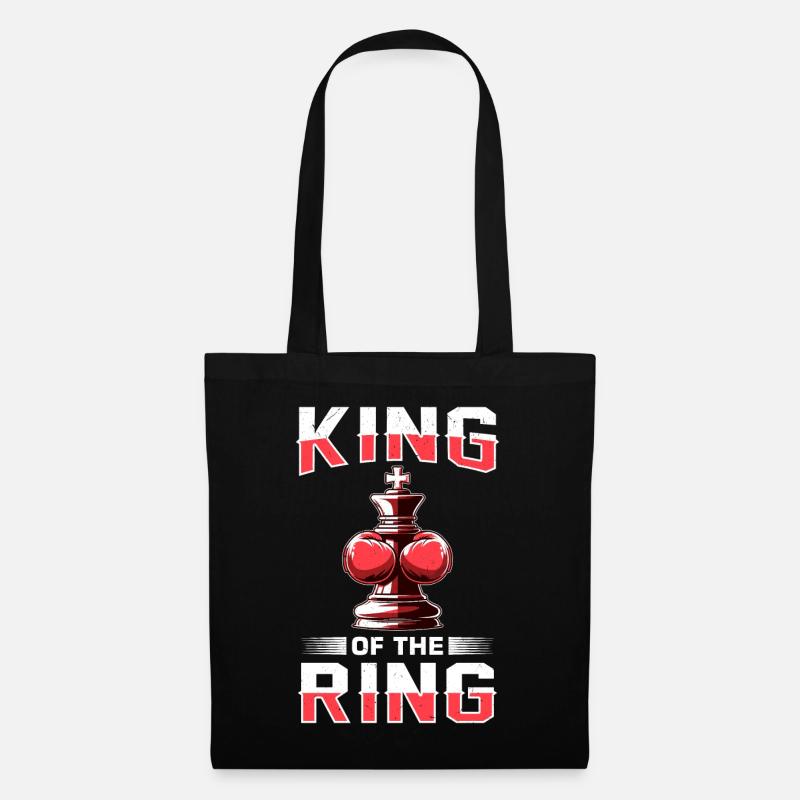 Boxe d’échecs - Sac en tissu - noir