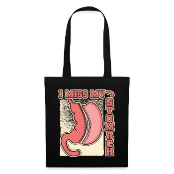 Mon estomac Bypass gastrique bariatrique me manque - Sac en tissu - noir - Devant