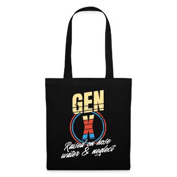 Retro Gen X Raised on Hose Water and Neglect men - Tote Bag - black - Front