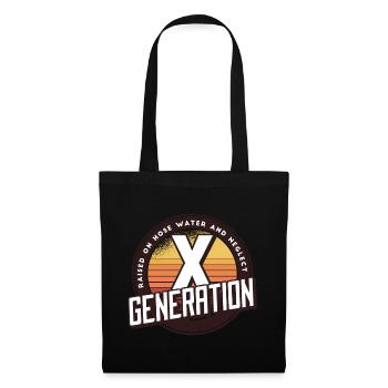 Retro Gen X Raised on Hose Water and Neglect men - Tote Bag - black - Front
