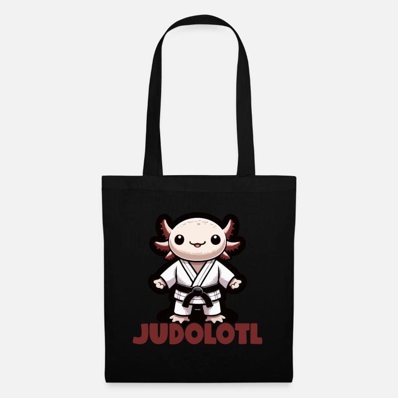 Judo Axolotl Judo Geschenk Judoka - Stoffbeutel - Schwarz