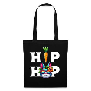 Bunny Easter Bunny Easter Hip Hop Carrot Funny Kids - Tote Bag - black - Front